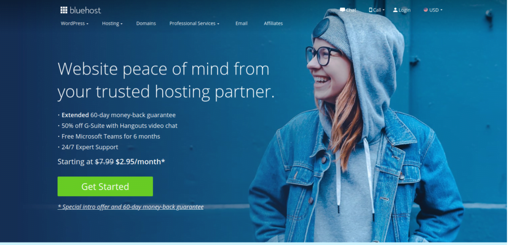 Screenshot 2020 04 27 Best Web Hosting 2020 Domains WordPress Bluehost 1 10 Best Hosting Services (2020)