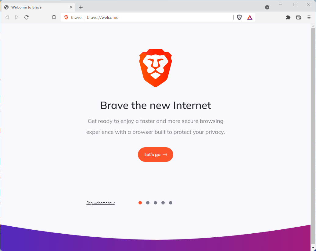 Brave welcome Brave